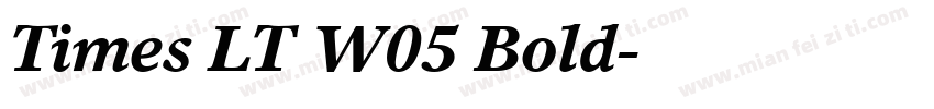 Times LT W05 Bold字体转换